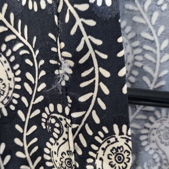 River Island Black & Tan Ethnic Artizan Front Tie Long Sleeve Dress - 18 - Picture 6 of 6